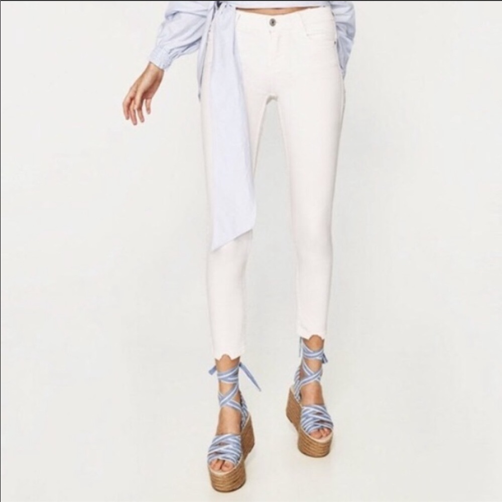 Zara Tie Up Jute Platform Espadrilles - Picture 3 of 7